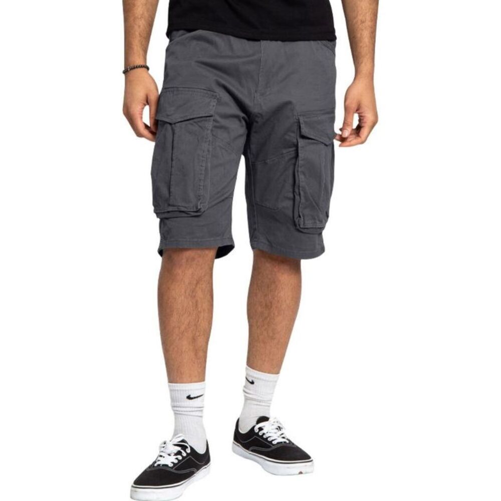Everyday the Label Cargo Shorts Multiple Pockets Men Dark Gray